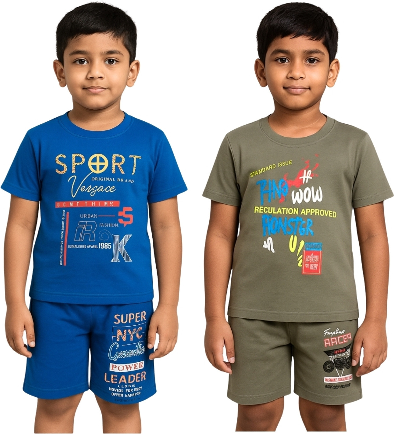 Image of Veecap Kids Nightwear Boys Printed Cotton