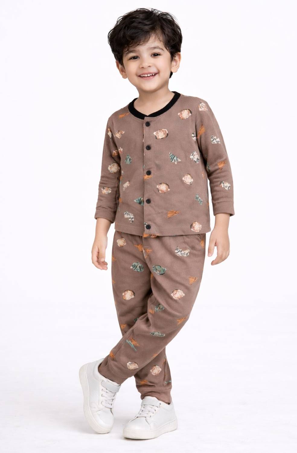 3BROS Kids Nightwear Baby Boys Printed Cotton