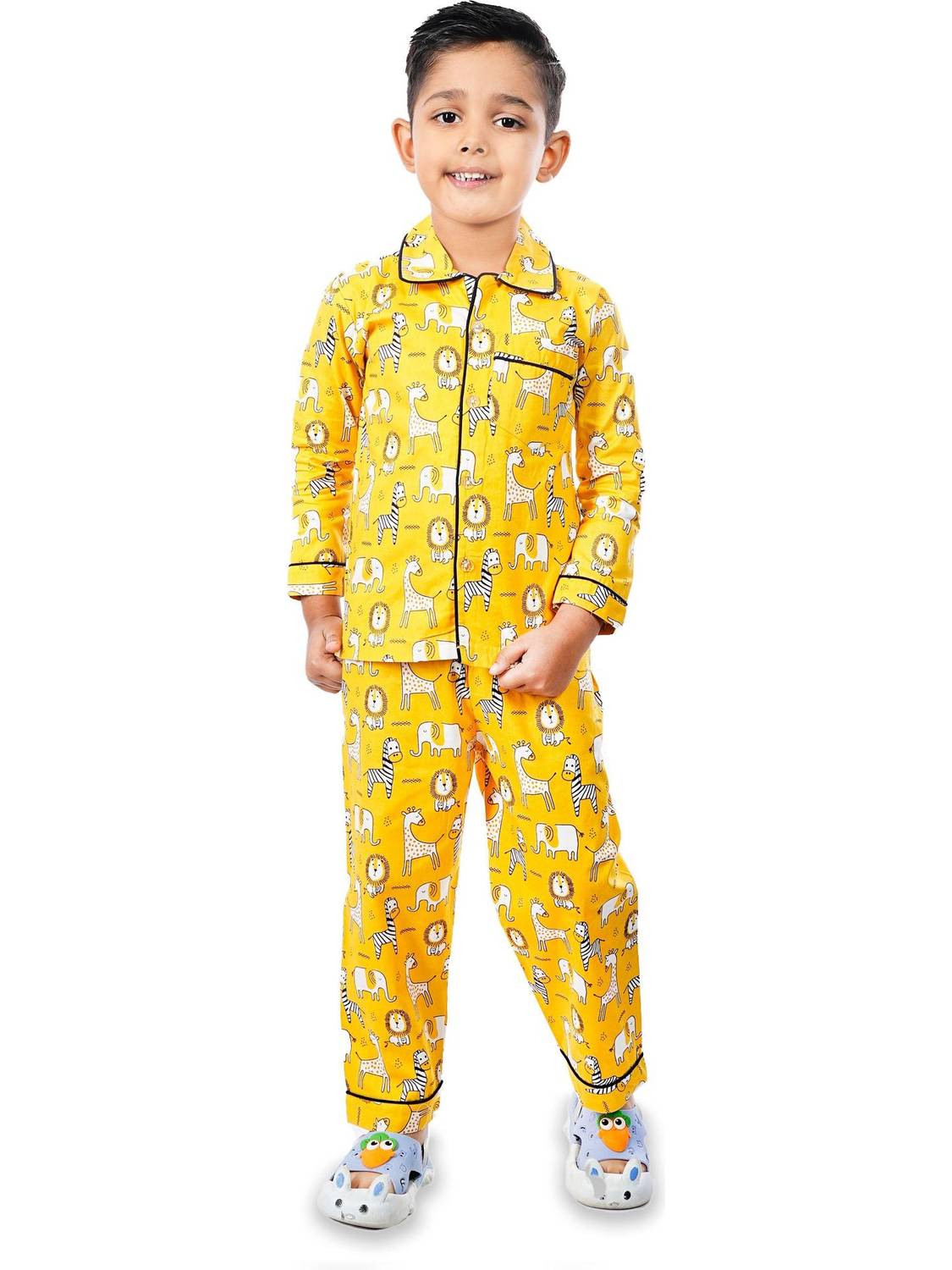 tiny hugs Kids Nightwear Boys Printed Cotton