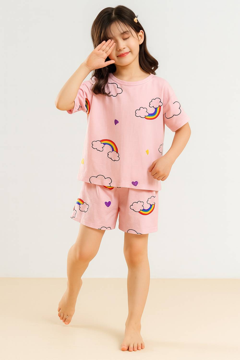 4JSTAR Kids Nightwear Girls Striped Polyester Blend