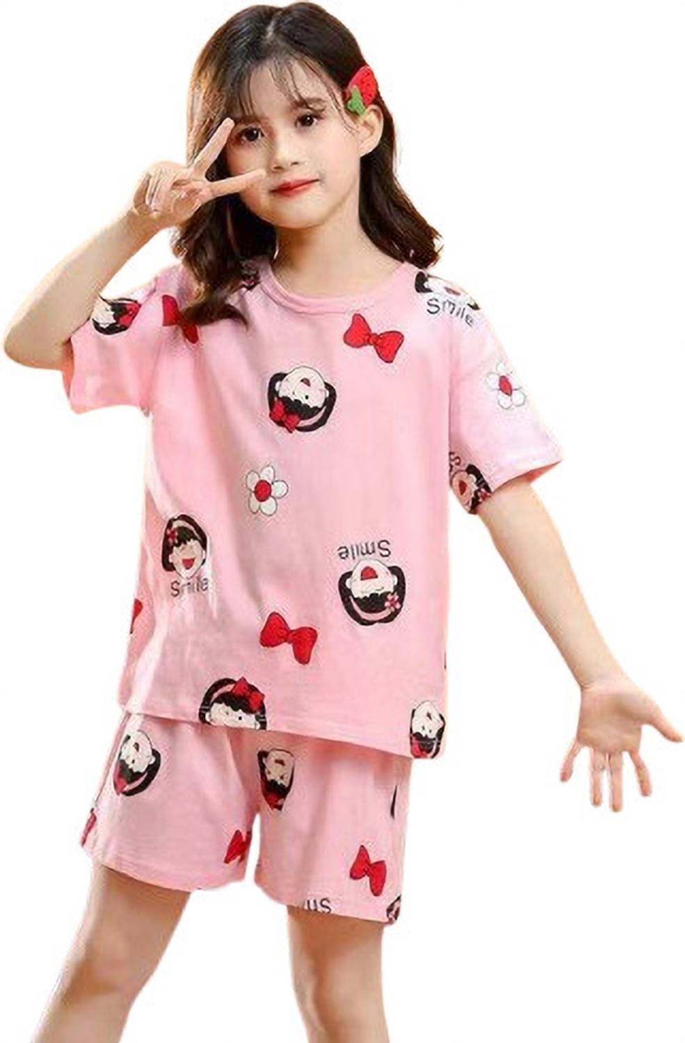 4JSTAR Kids Nightwear Baby Girls Striped Cotton