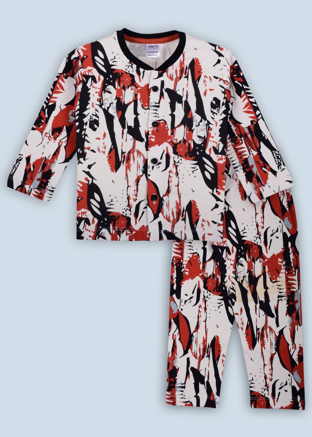 3BROS Kids Nightwear Baby Boys Printed Cotton