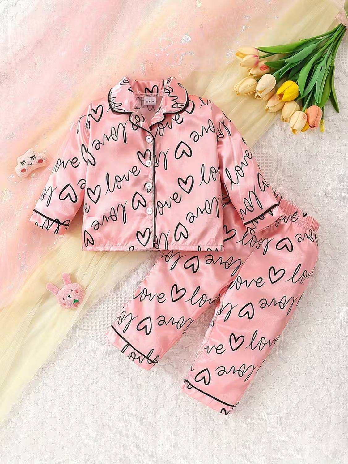 ALANTA Kids Nightwear Girls Printed Polyester Blend