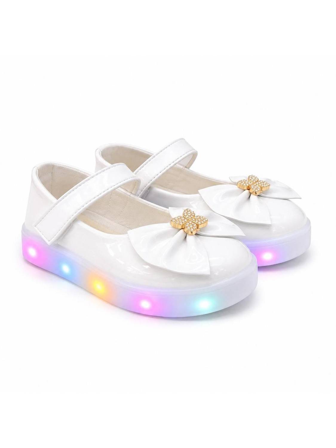 BABYWALKX Girls Velcro Mary Janes