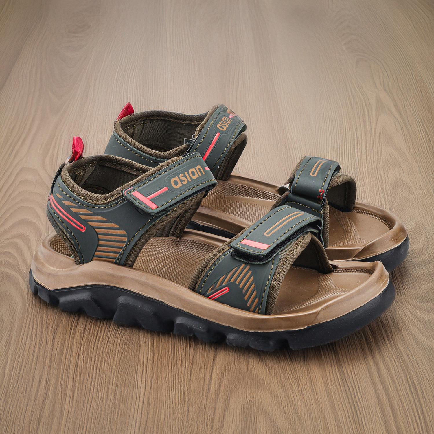 Image of asian Boys & Girls Velcro Sports Sandals