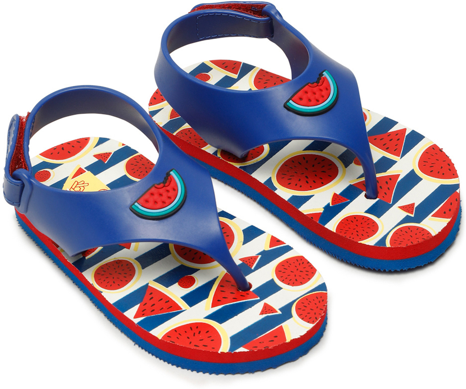 Image of ONYC Velcro T-bar Sandals For Boys & Girls (Blue, 12-18 Months)