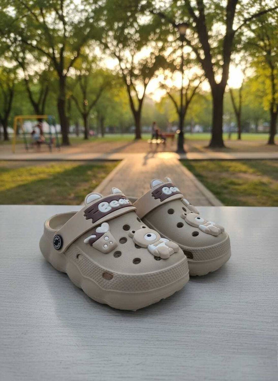 BINOS Boys & Girls Sling Back Clogs