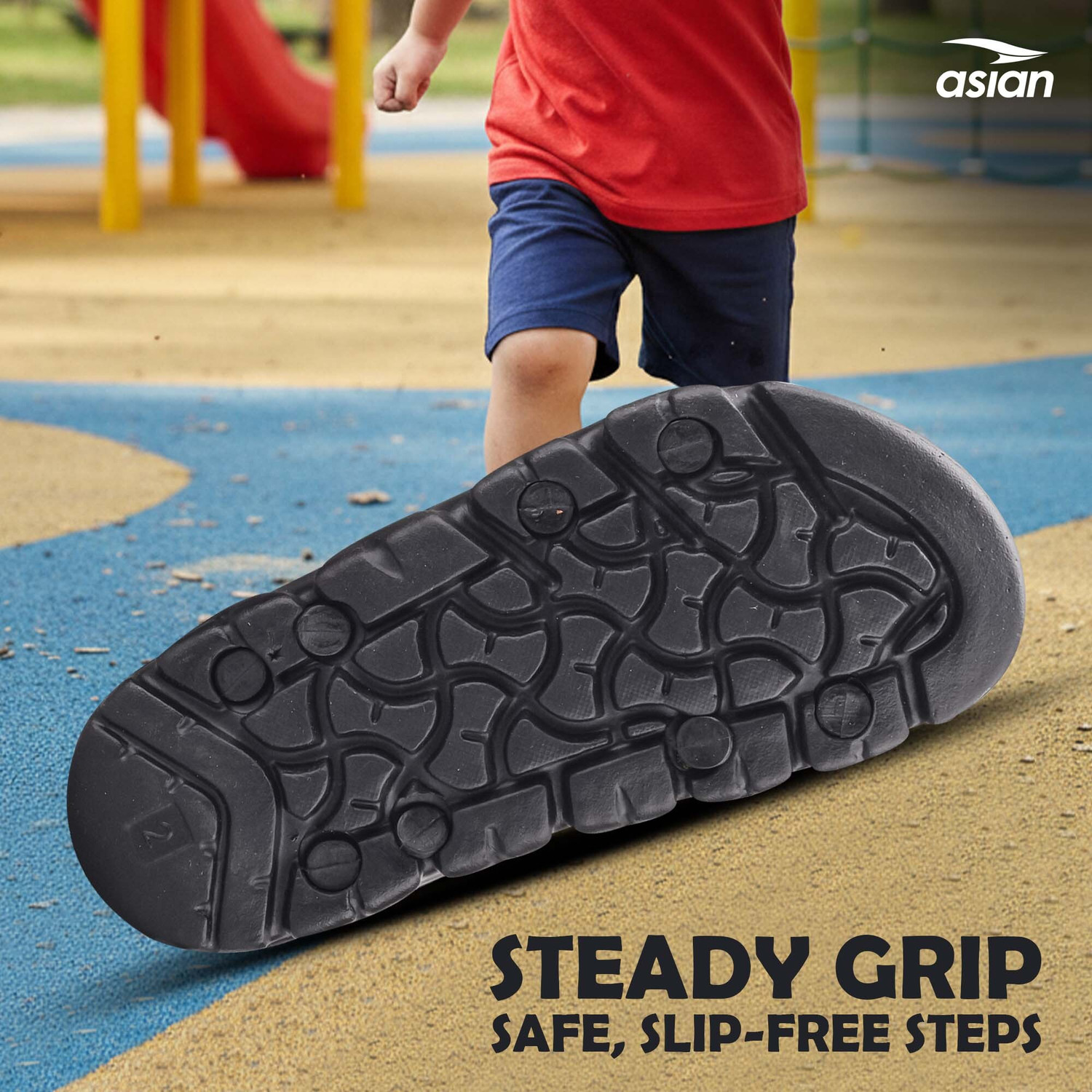 Image of asian Boys & Girls Velcro Sports Sandals