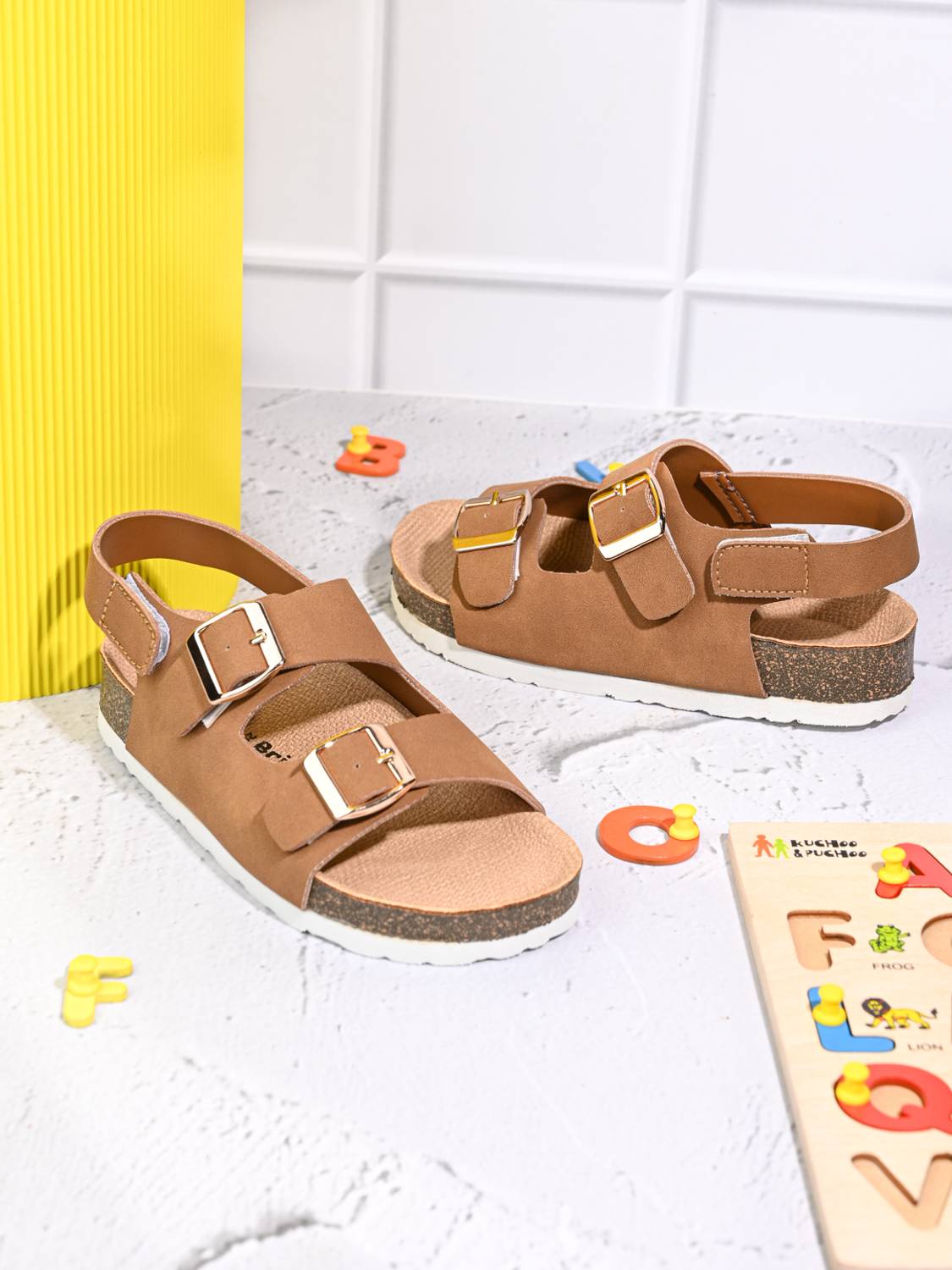 BRISKERS Boys & Girls Velcro Strappy Sandals