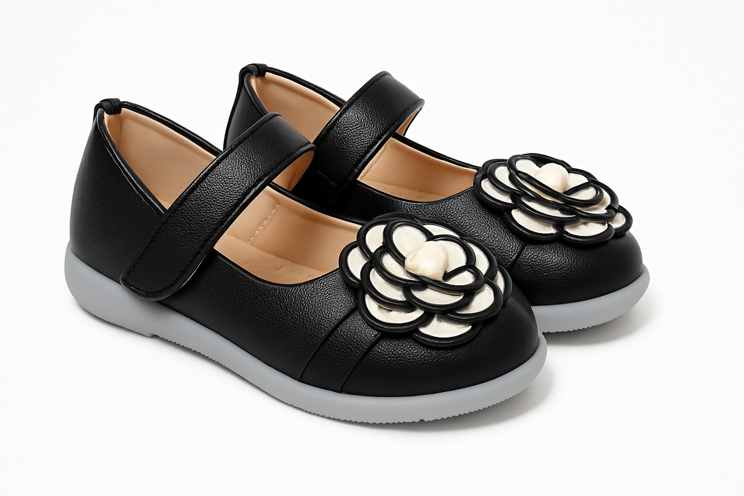Image of footpedia Girls Velcro Flats