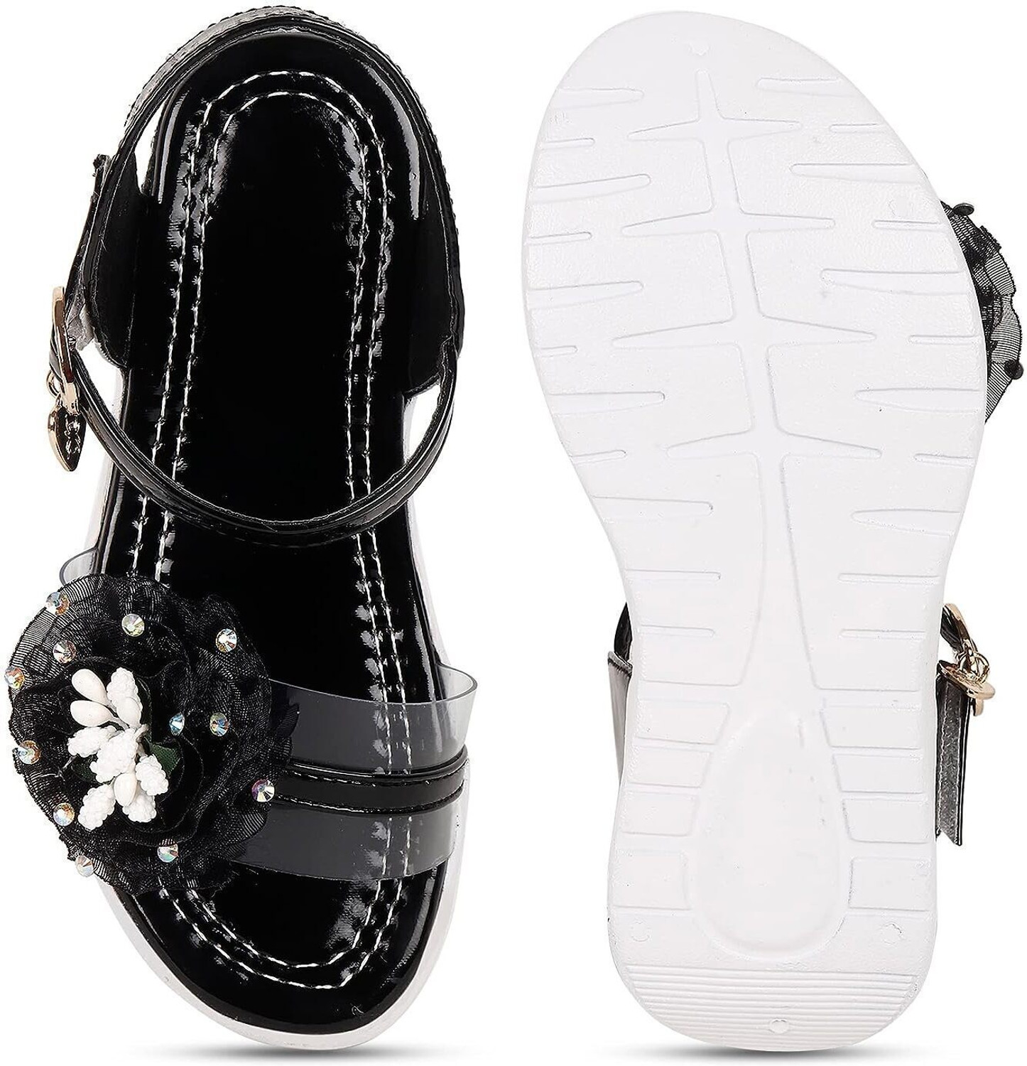 Image of Well Wear Girls Velcro Strappy Sandals