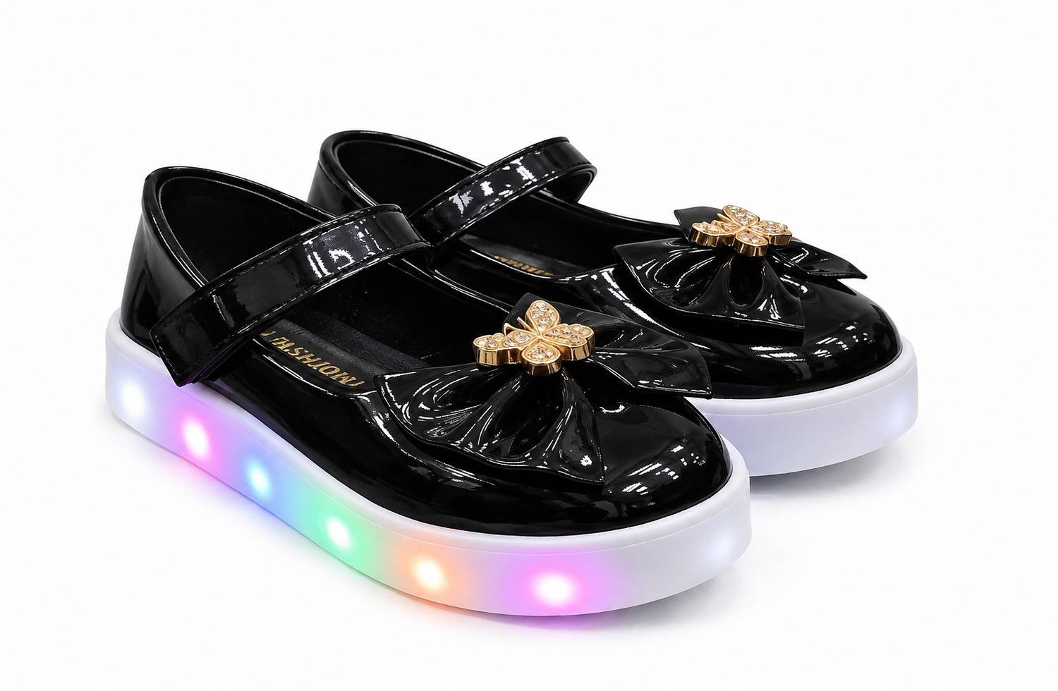 BABYWALKX Girls Velcro Mary Janes