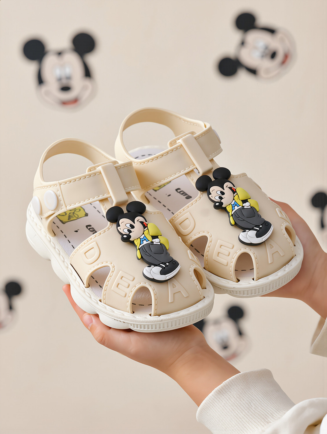 Image of Miss & Chief Mickey Boys Strap Flats