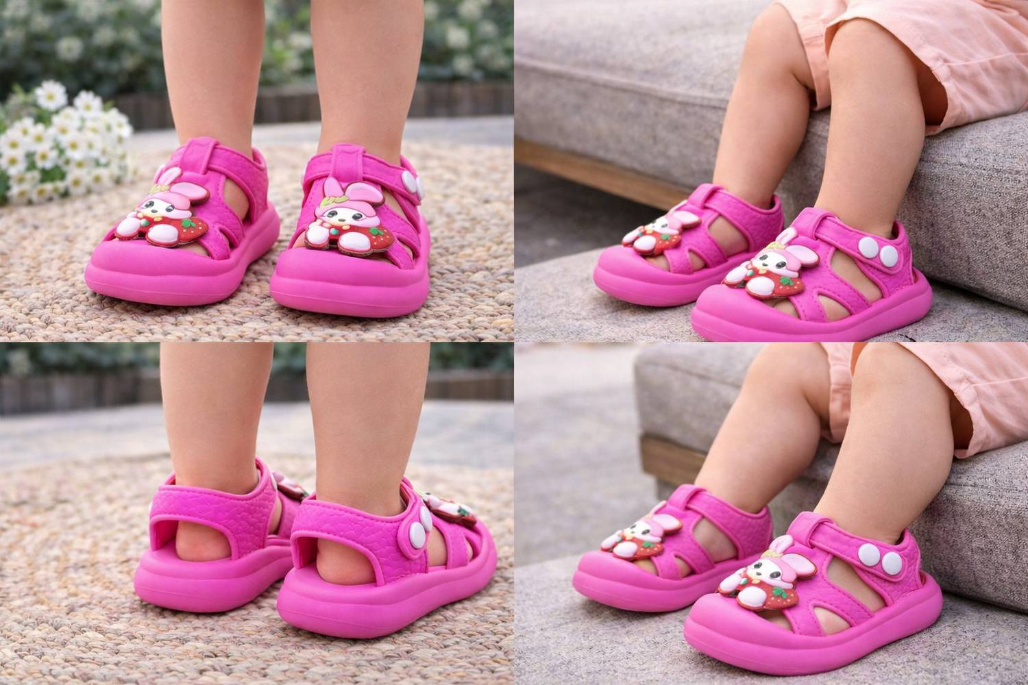 ASRON Boys & Girls Sling Back Flats