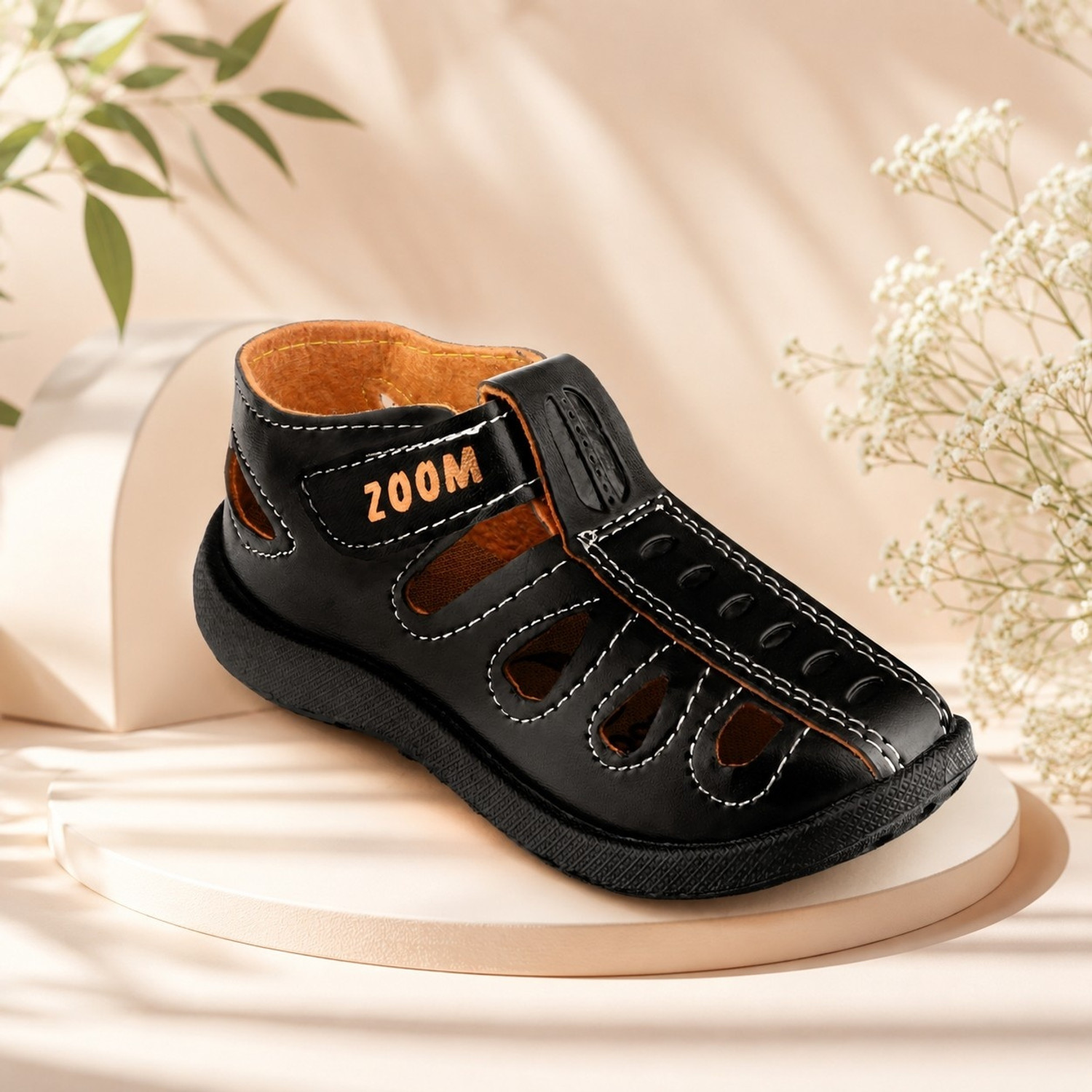 Image of LEVOT Boys & Girls Velcro Strappy Sandals