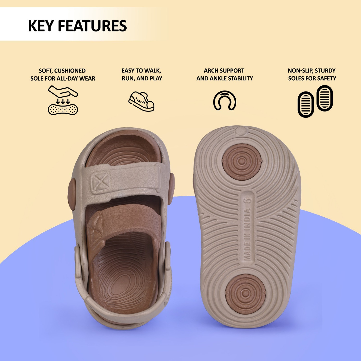 Image of Miss & Chief Boys & Girls Sling Back Sports Sandals