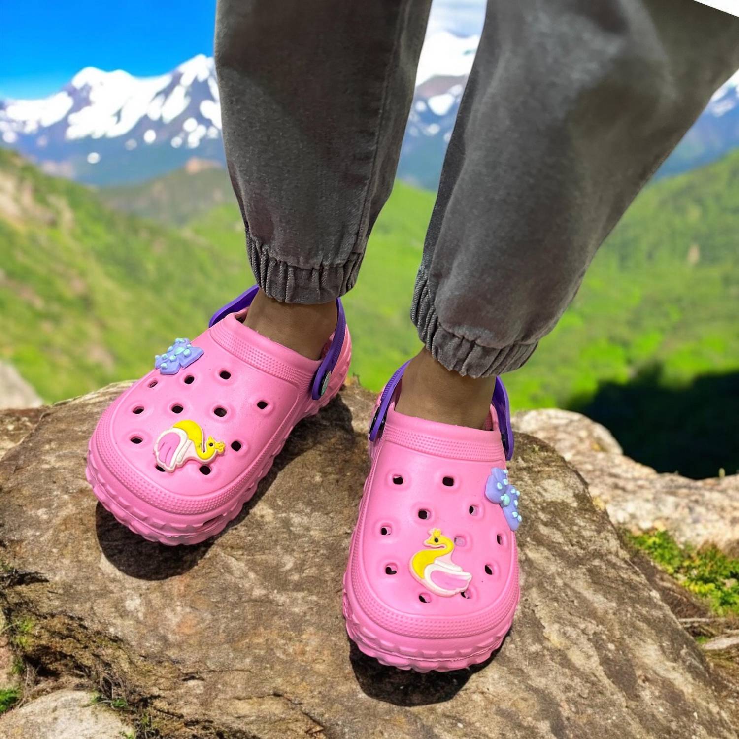 TRZ Boys & Girls Sling Back Clogs