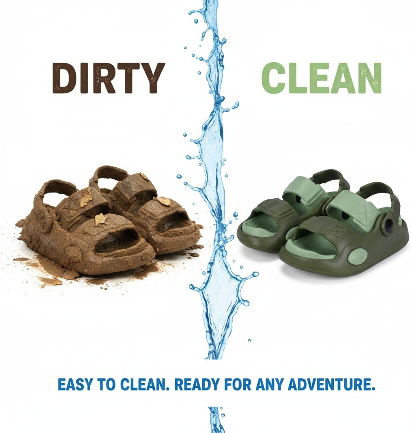 Image of Miss & Chief Boys & Girls Sling Back Sports Sandals