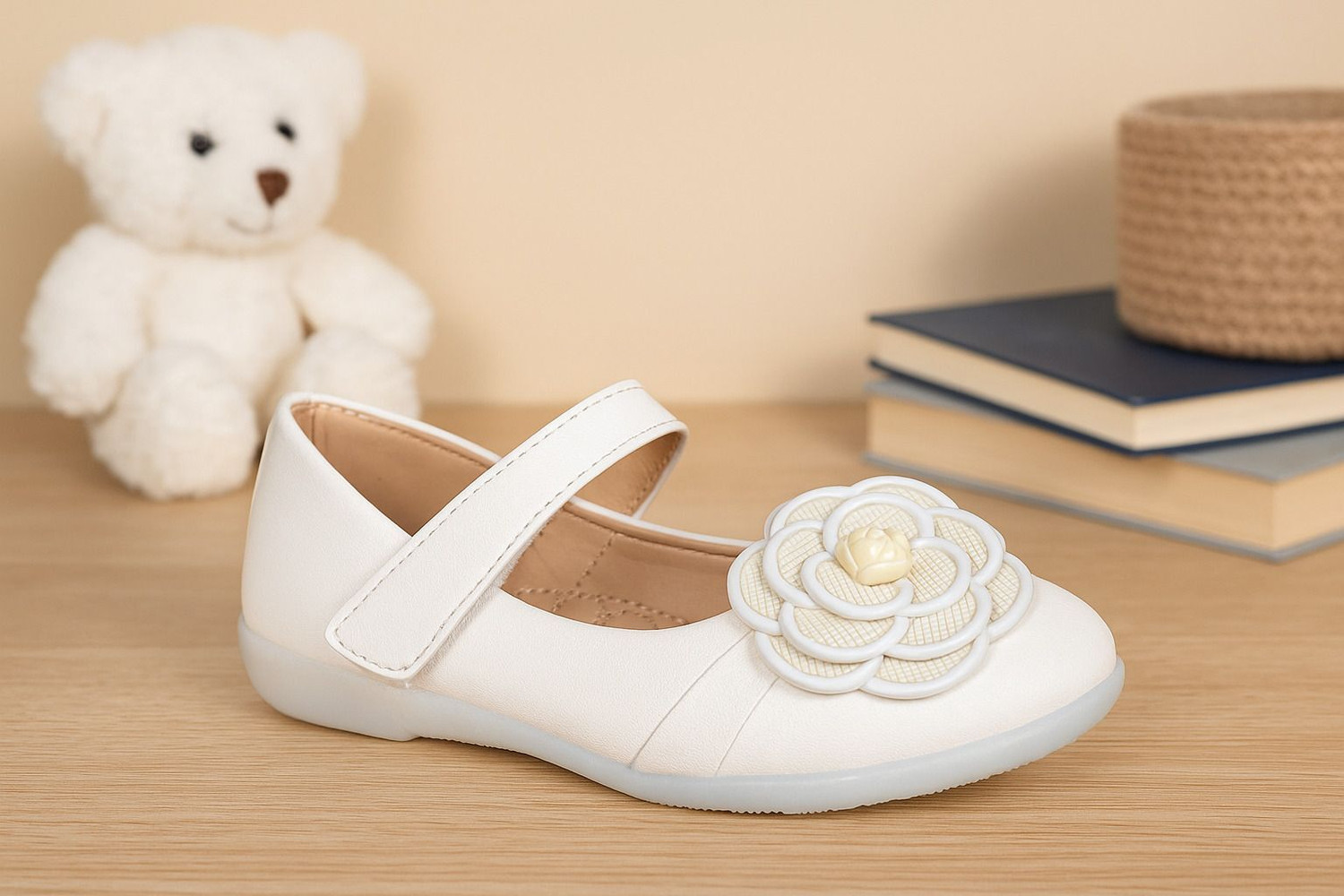 Image of footpedia Girls Velcro Flats