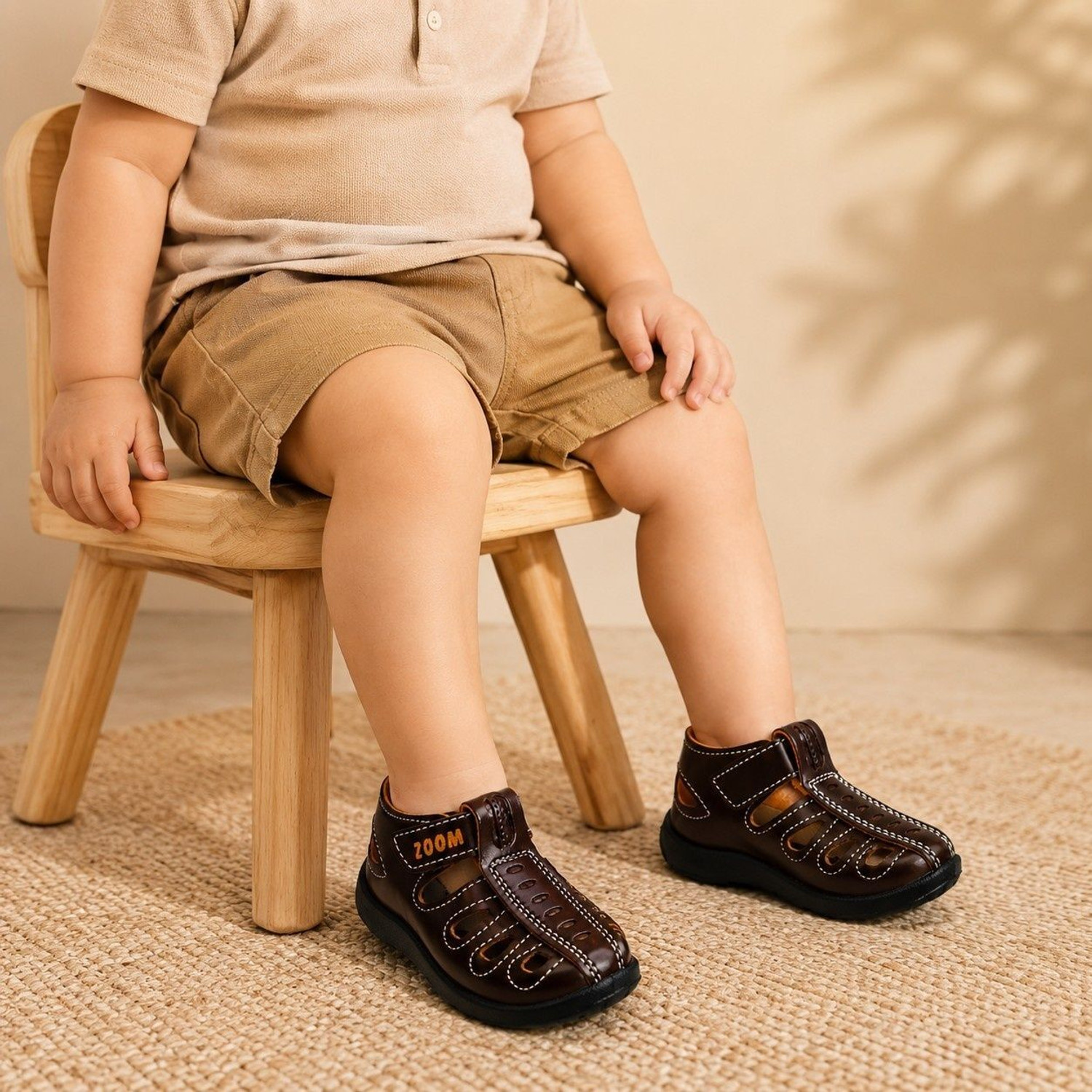 Image of LEVOT Boys & Girls Velcro Strappy Sandals