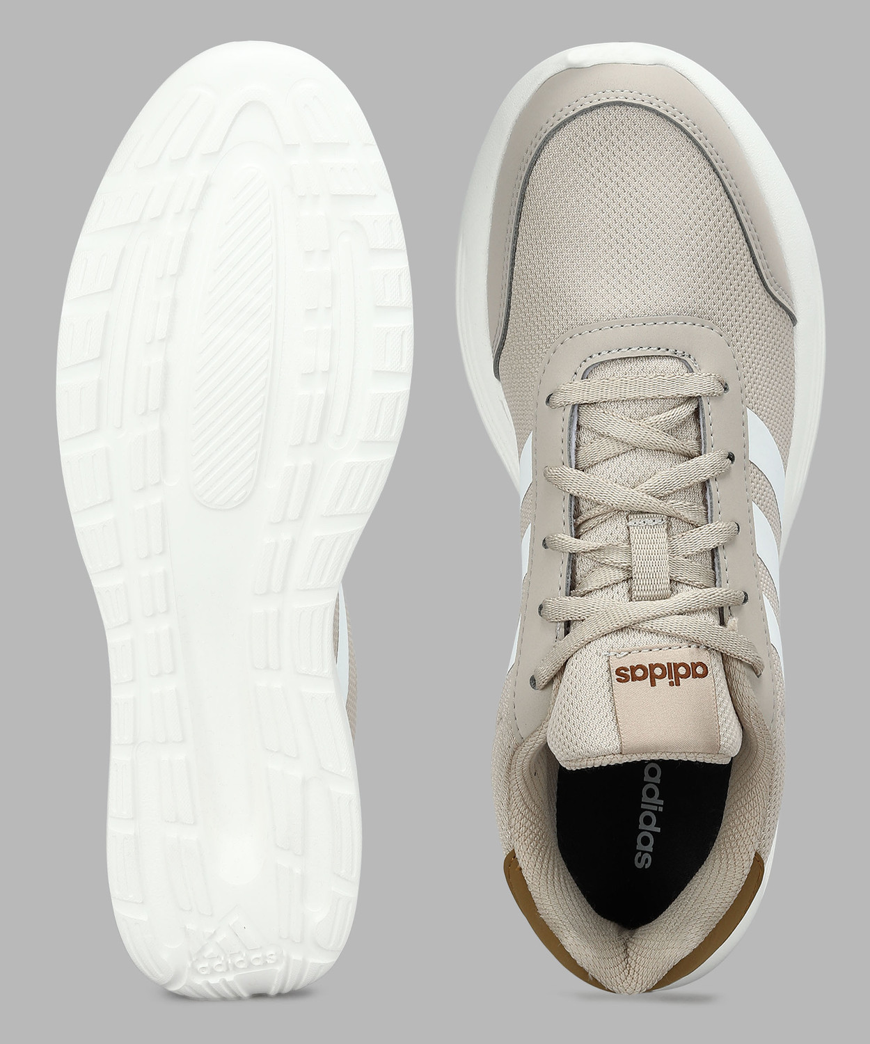 Image of ADIDAS Lace Walking Shoes For Boys & Girls (Beige, 13-14 Years)