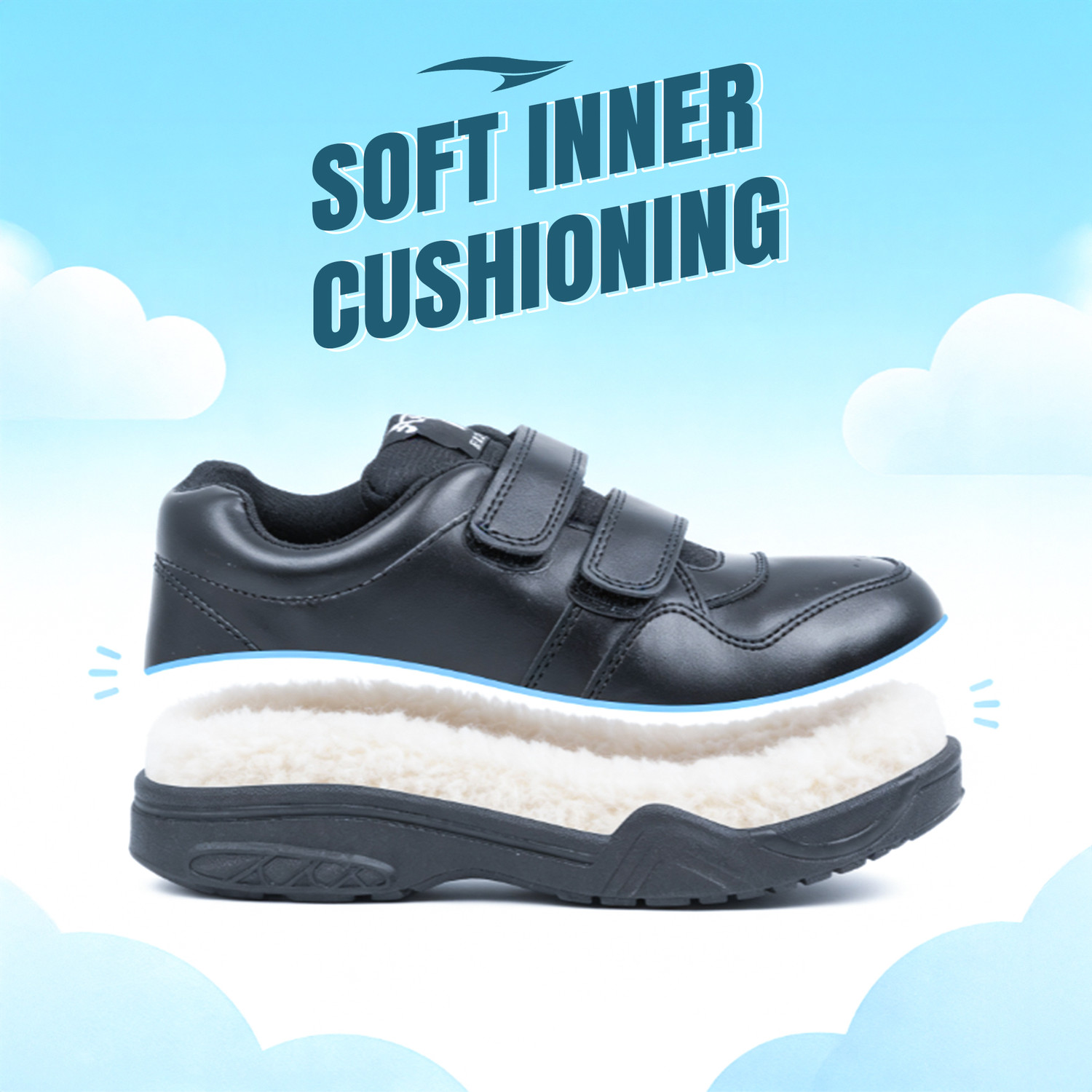 Image of asian Boys & Girls Lace School Shoes