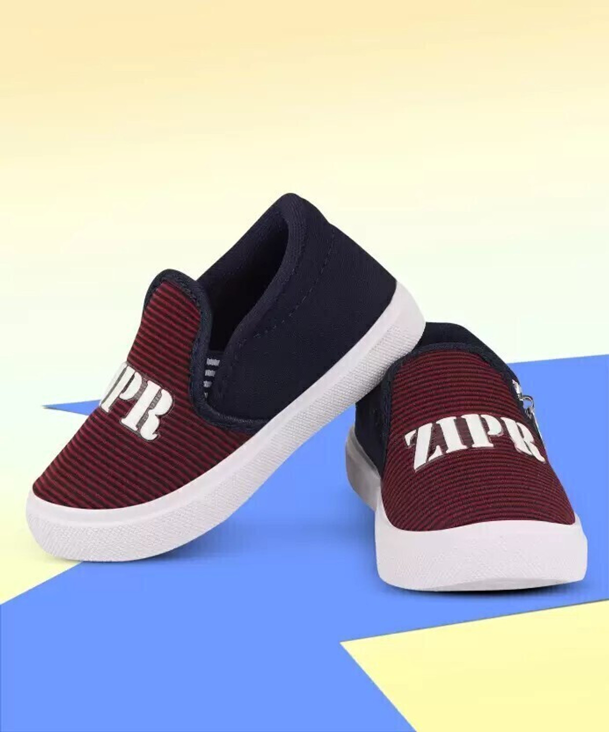 Image of Firstcliq Zip Running Shoes For Boys (Multicolor, 4-4.5 Years)