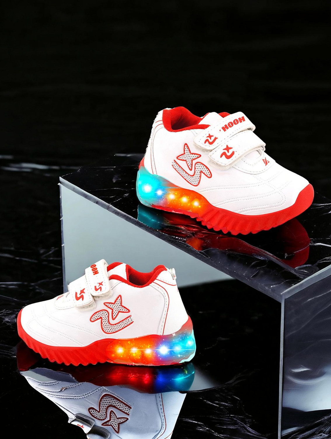 HOOH - Now comfort in fashion Boys & Girls Velcro Running Shoes