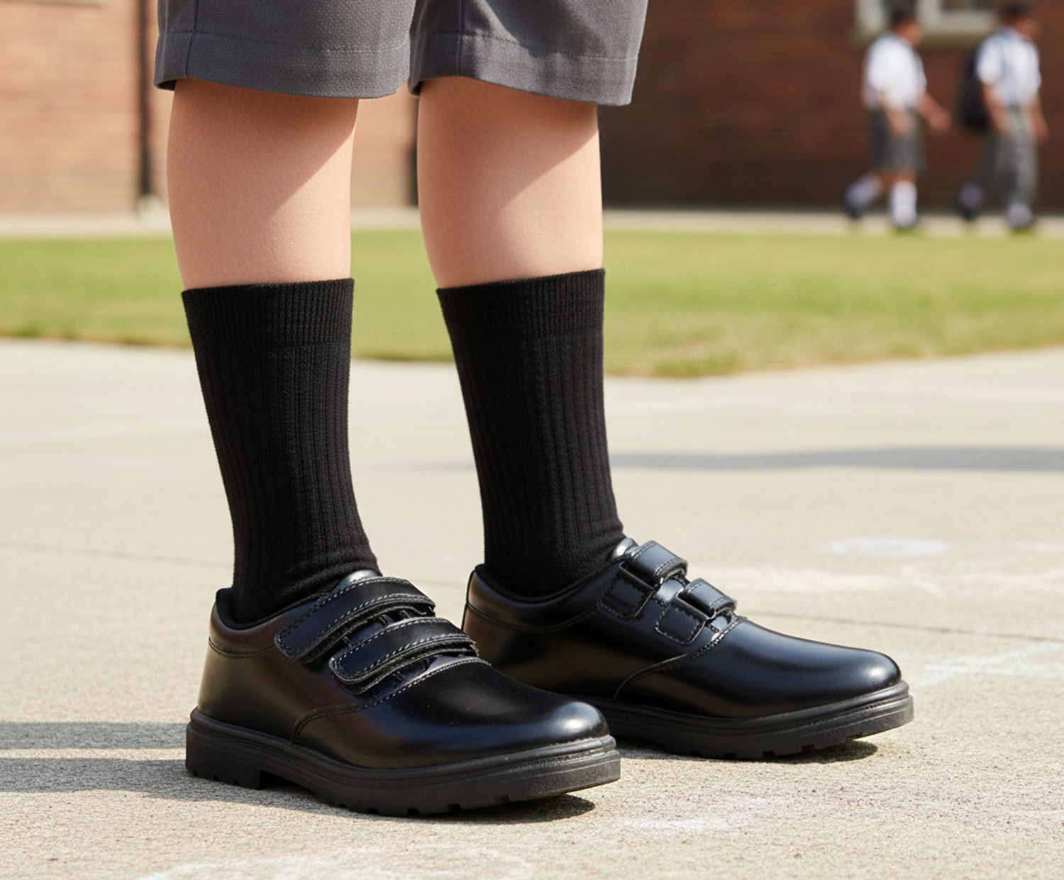 Image of Shoegears Boys & Girls Velcro School Shoes
