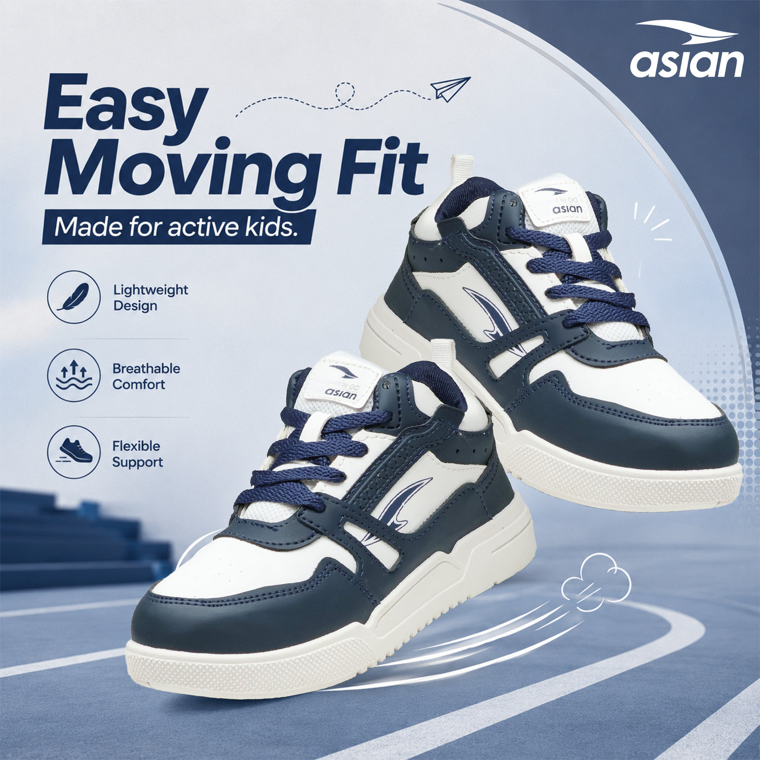 Image of asian Boys Lace Sneakers