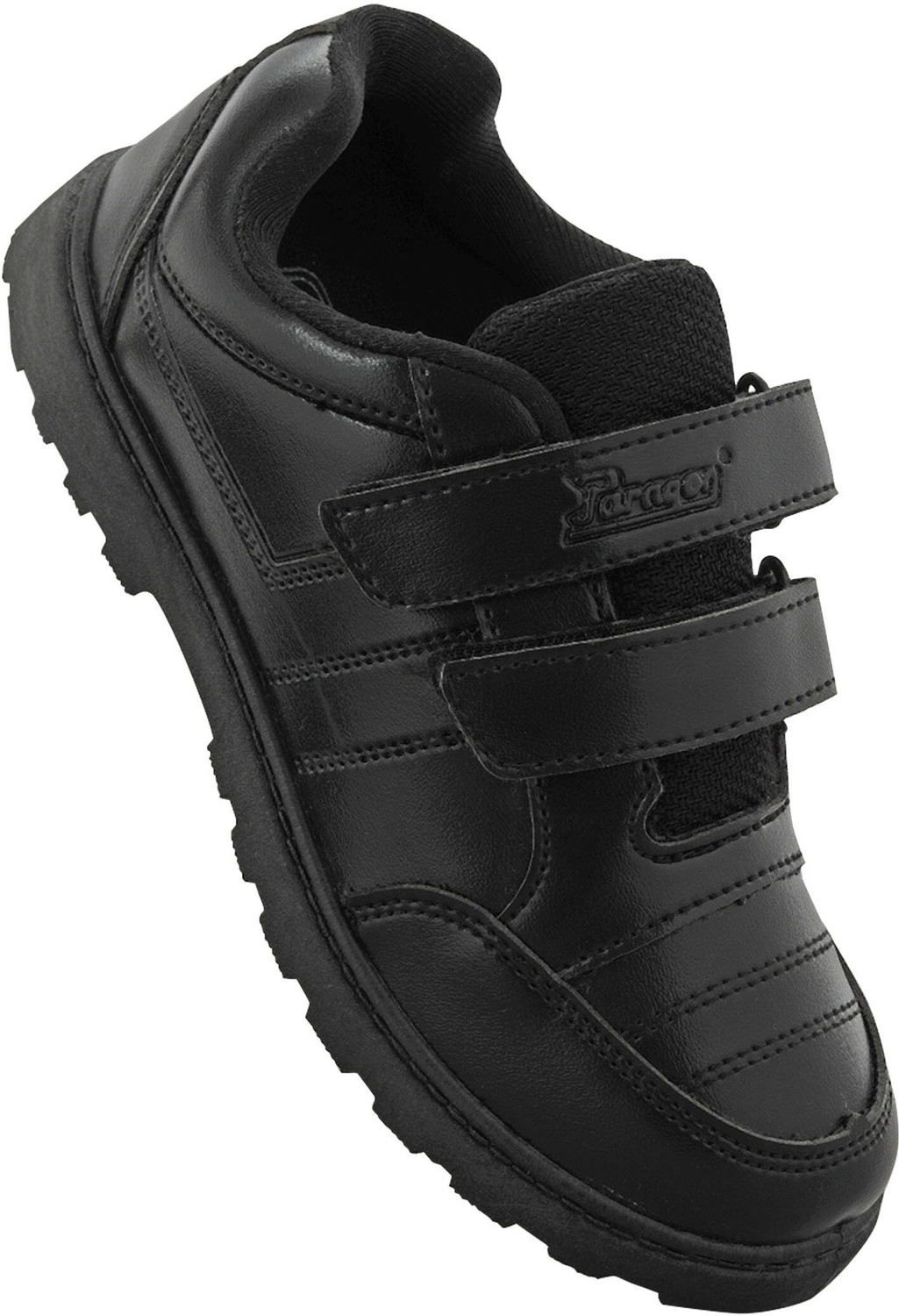 Image of Paragon Velcro Derby Shoes For Boys (Black, 8-9 Years)