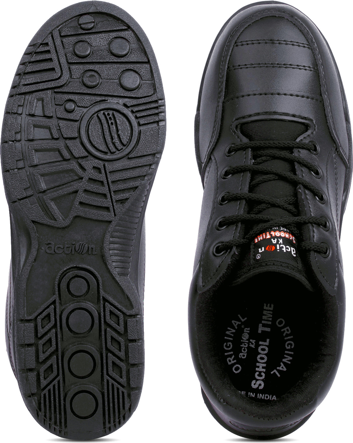 Image of action Boys & Girls Lace School Shoes