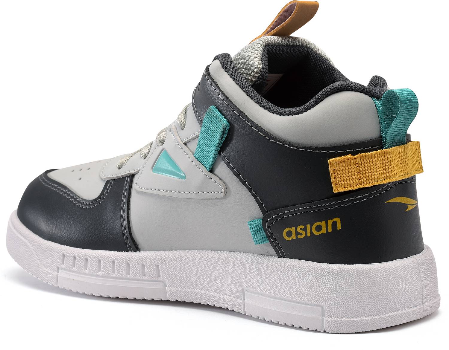 Asian Boys Lace Sneakers Gray - Image 2