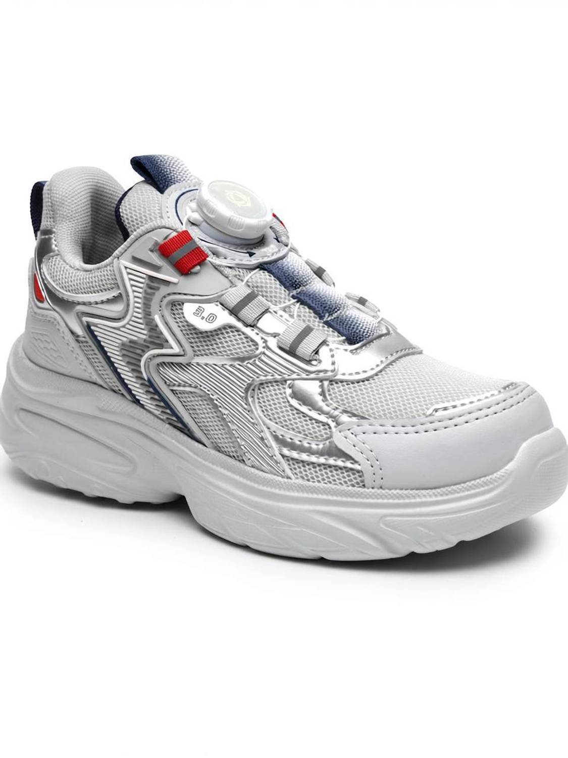 G&D Boys & Girls Lace Running Shoes Gray - Image 1