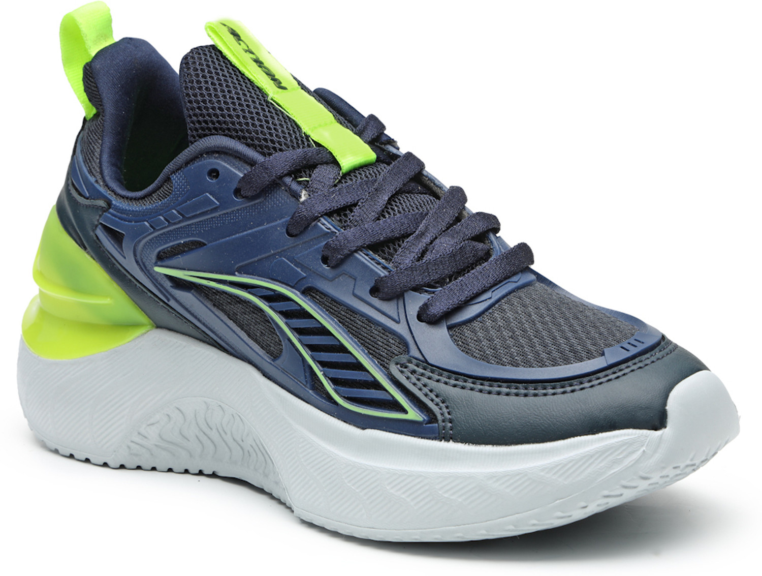 Image of action Athleo MASTER-1401 Durable Comfortable Breathable Lighweight Sports Lace-Up Boys Lace Running Shoes