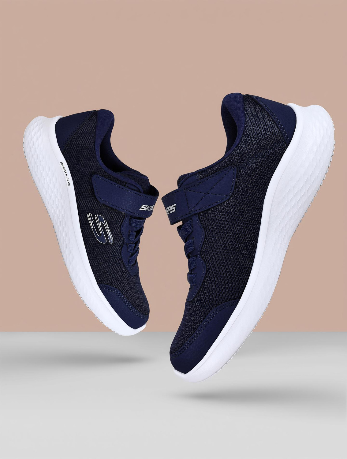 Skechers Girls Velcro Running Shoes