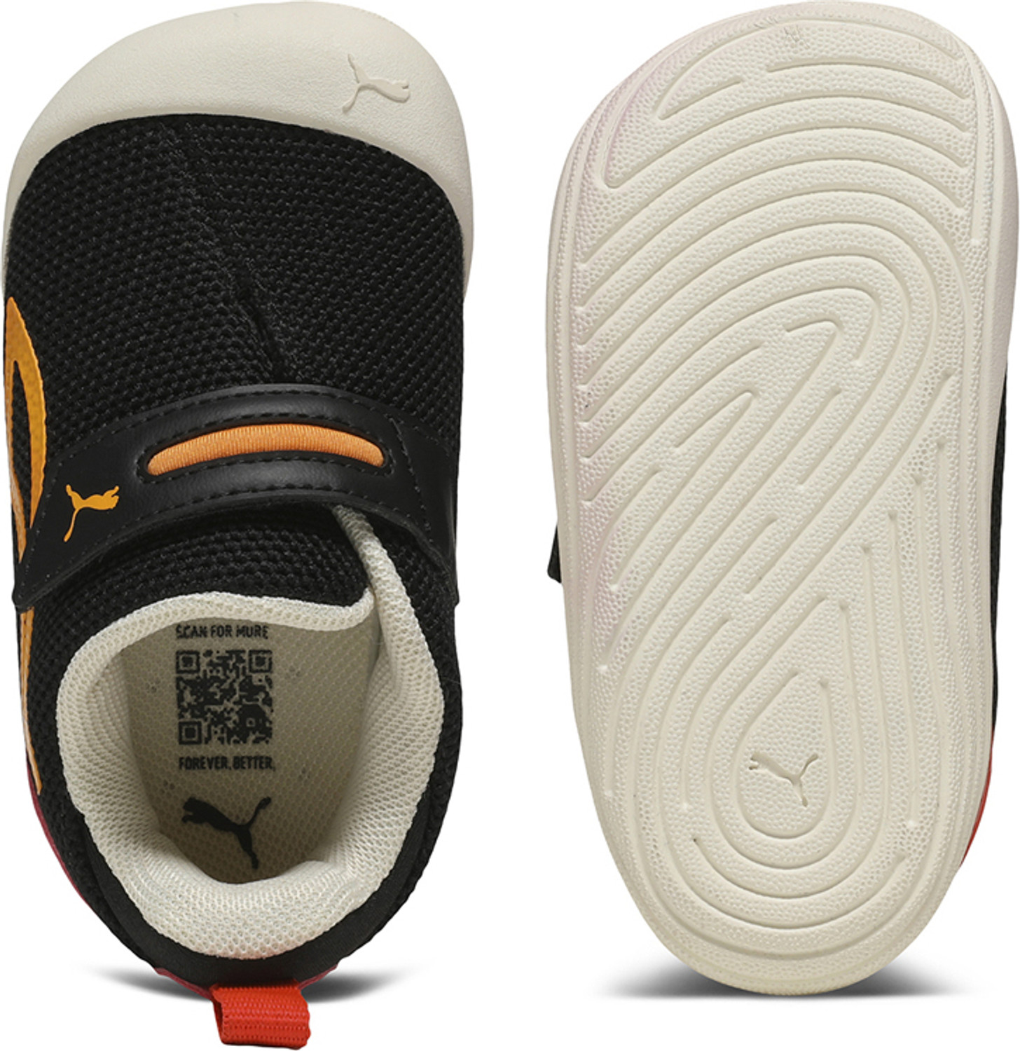 Image of PUMA Velcro Sneakers For Boys & Girls (Black, 4-5 Years)