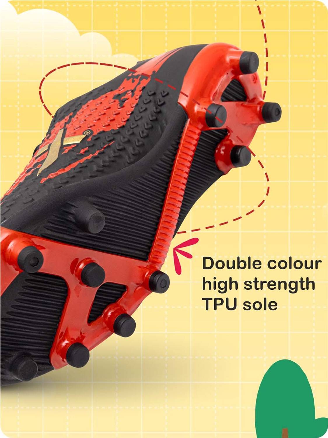 VECTOR X Boys & Girls Lace Football Shoes Black - Image 5