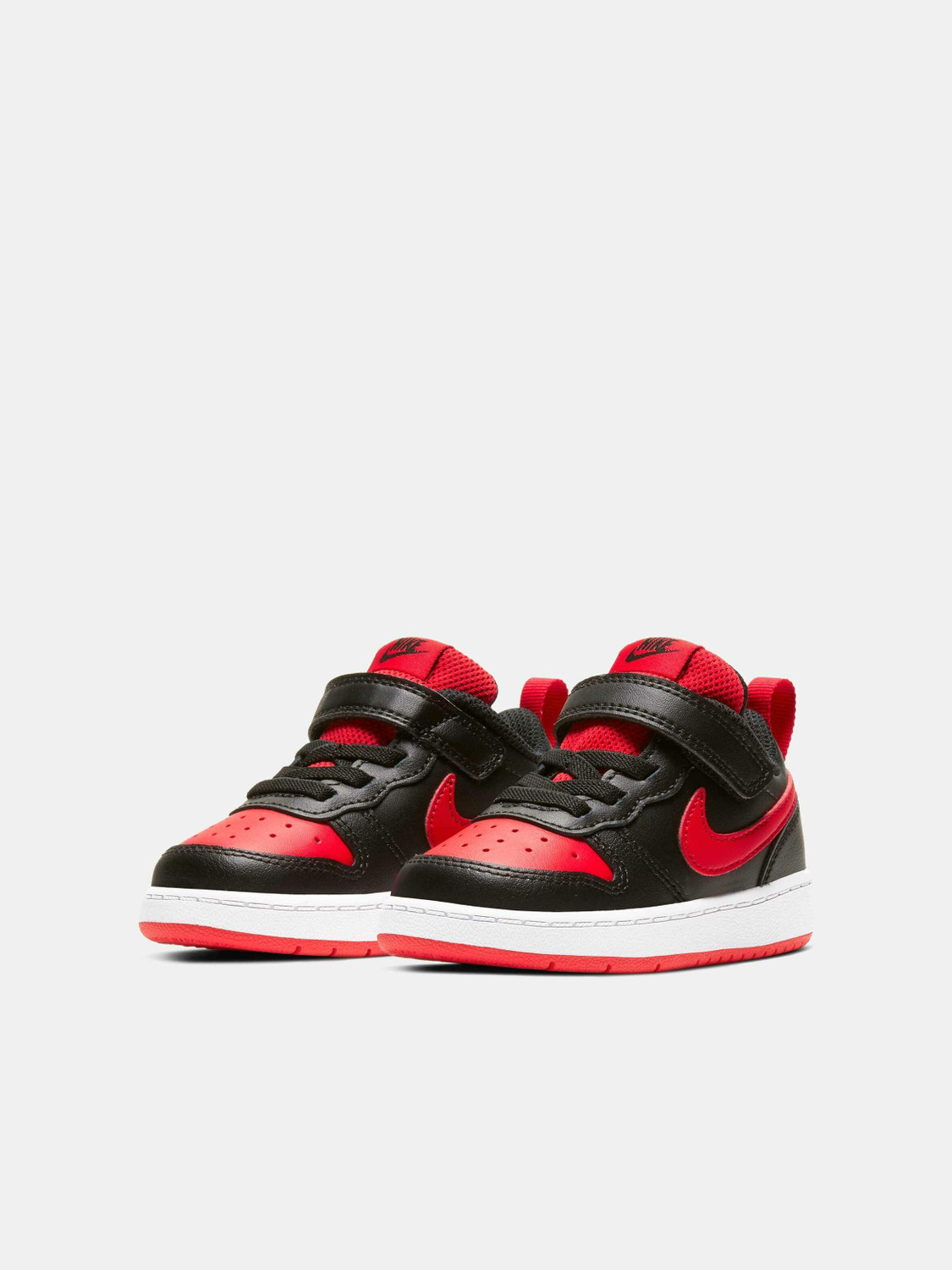 Image of NIKE Court Borough Low 2 Boys Velcro Sneakers