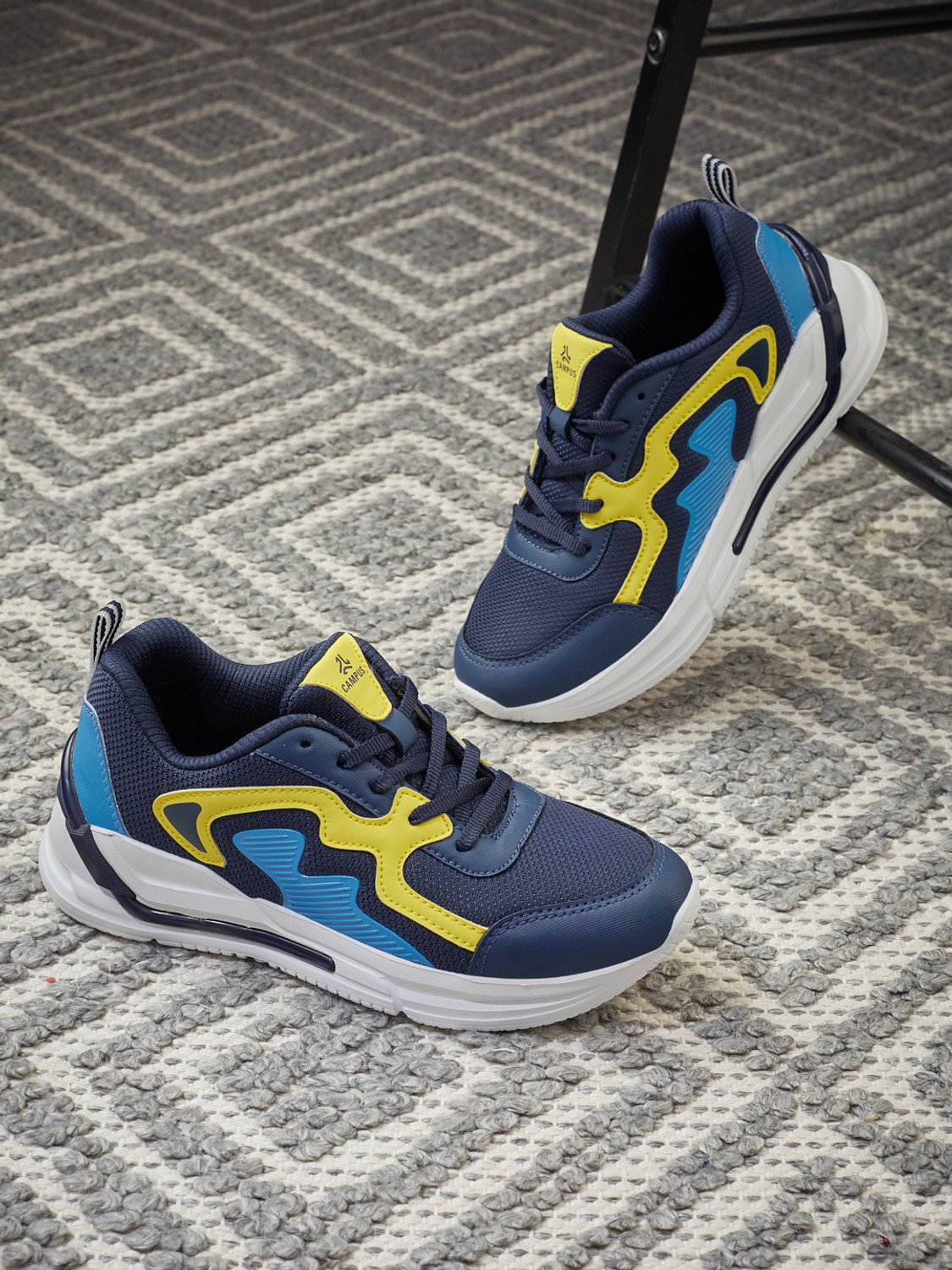 Image of CAMPUS Lace Sneakers For Boys & Girls (Dark Blue, 11-12 Years)