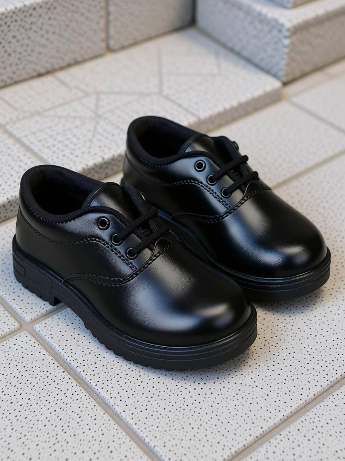ABLESTEP Boys & Girls Lace School Shoes