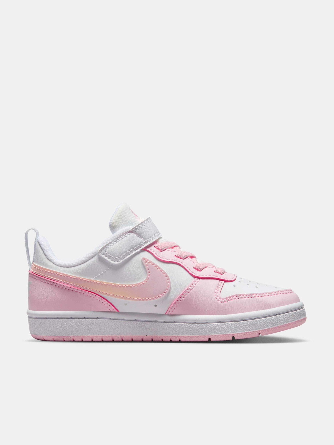 Image of NIKE Court Borough Low Recraft Boys & Girls Velcro Sneakers