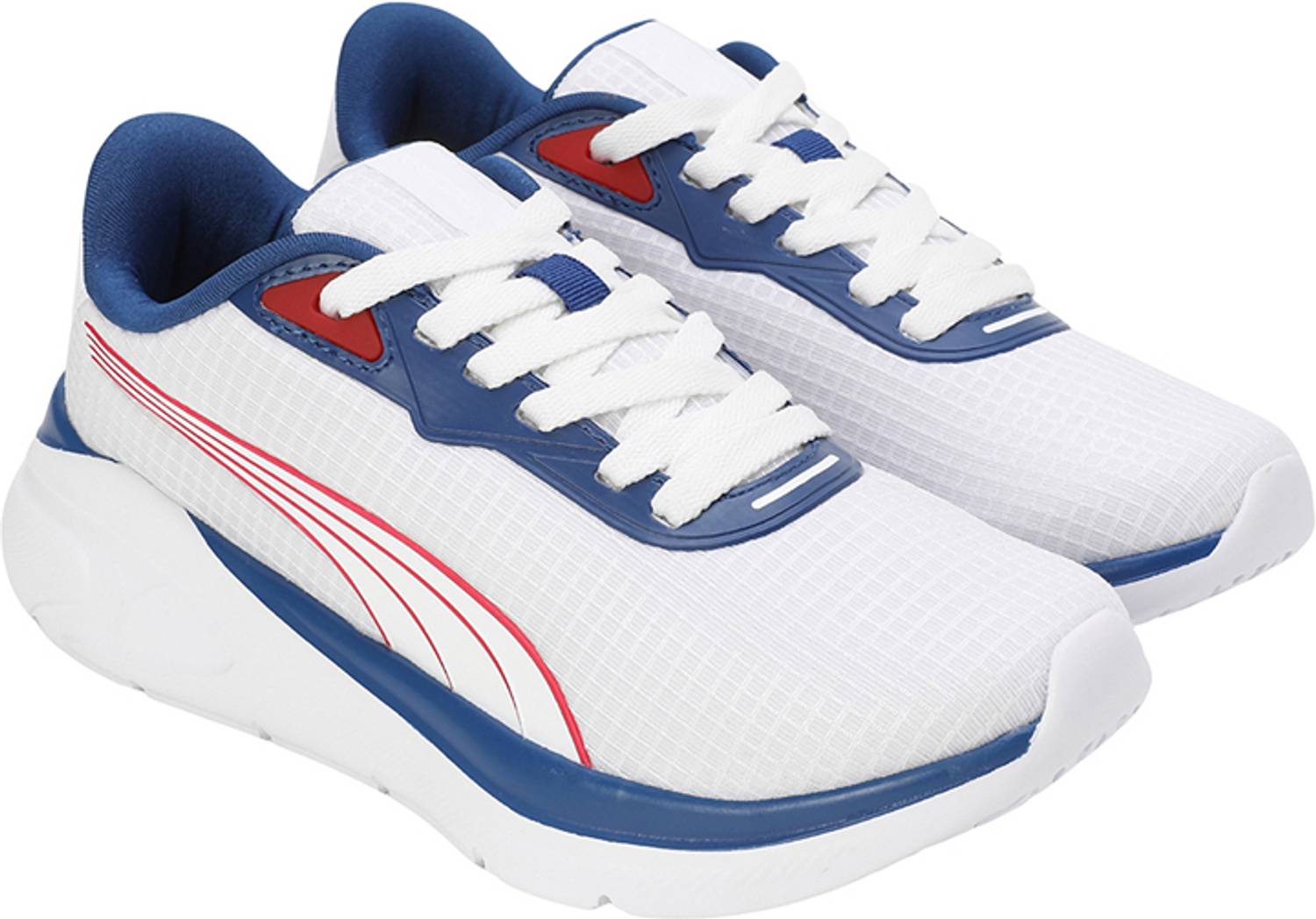 PUMA Boys & Girls Lace Running Shoes White - Image 5
