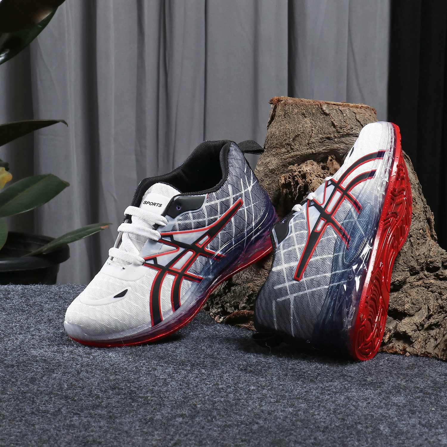 Image of OUNIK STYLE Boys Lace Running Shoes