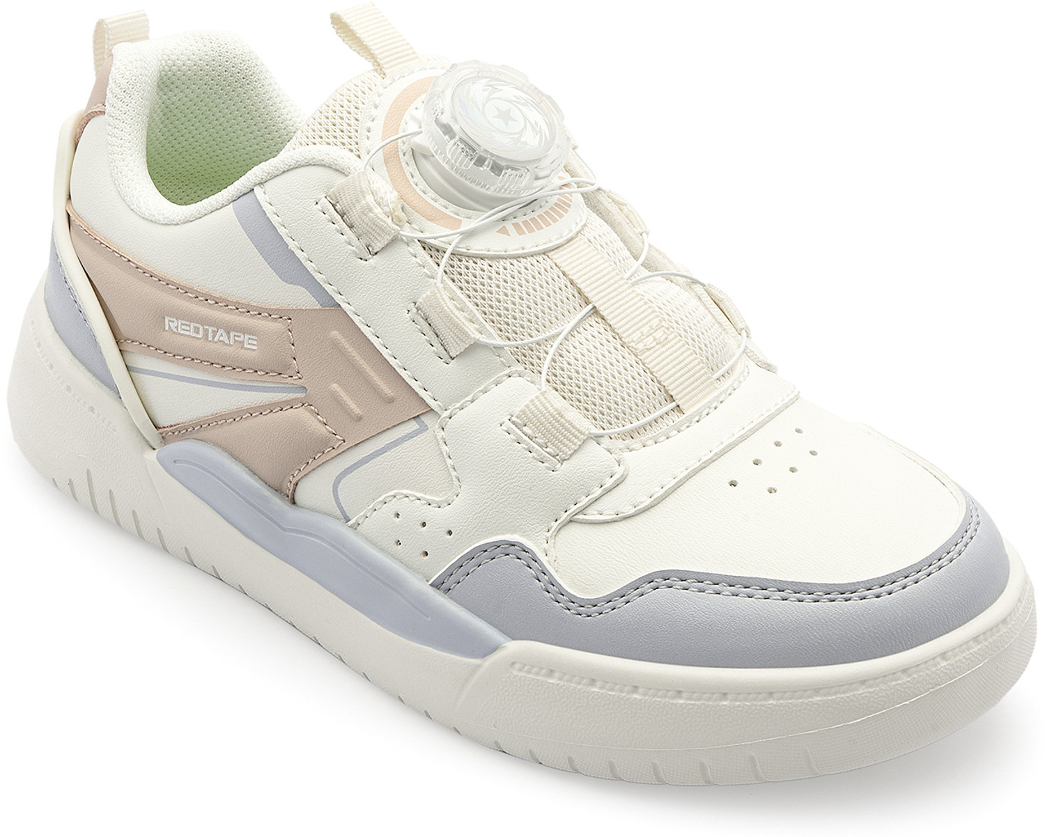 Image of RED TAPE Drawstring Sneakers For Boys & Girls (White, 8-9 Years)