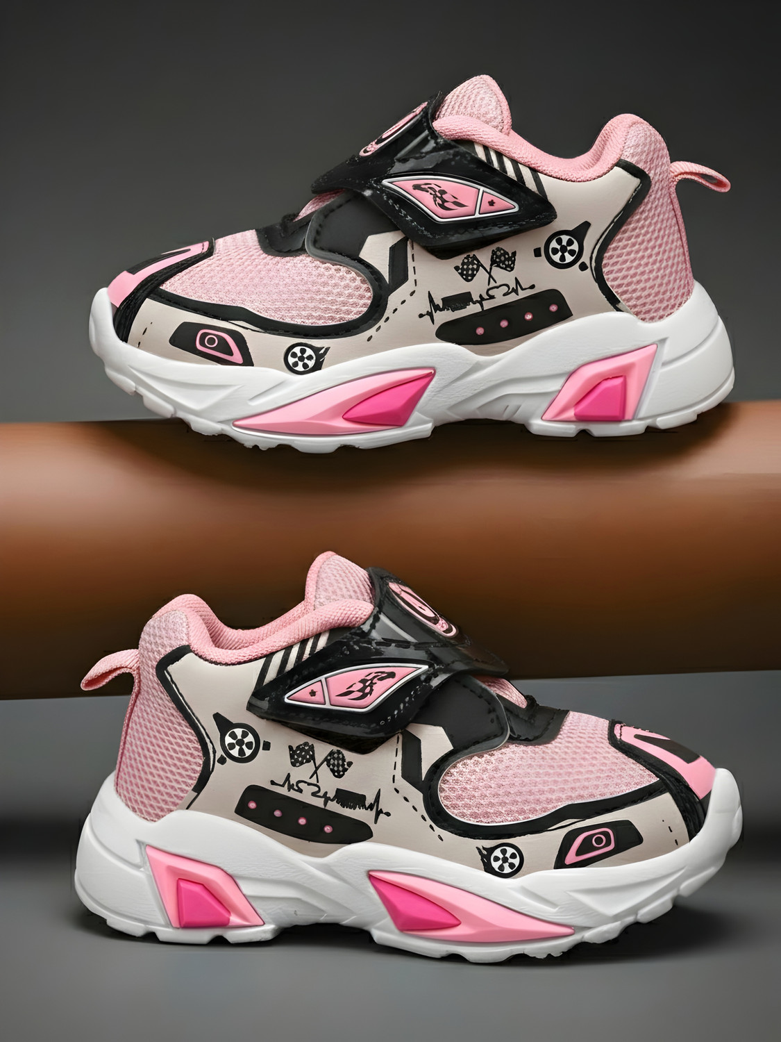 Image of HOOH - Now comfort in fashion Boys & Girls Velcro Walking Shoes
