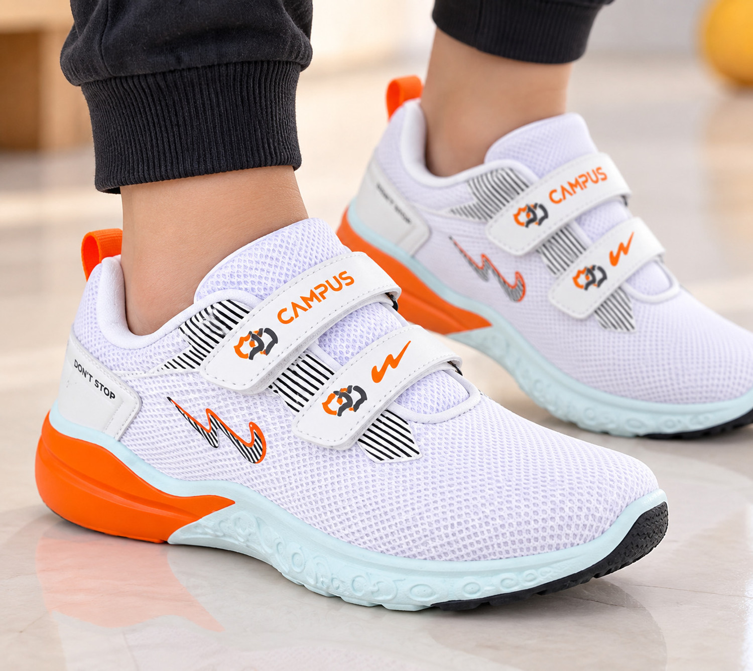 Image of CAMPUS Boys & Girls Velcro Running Shoes