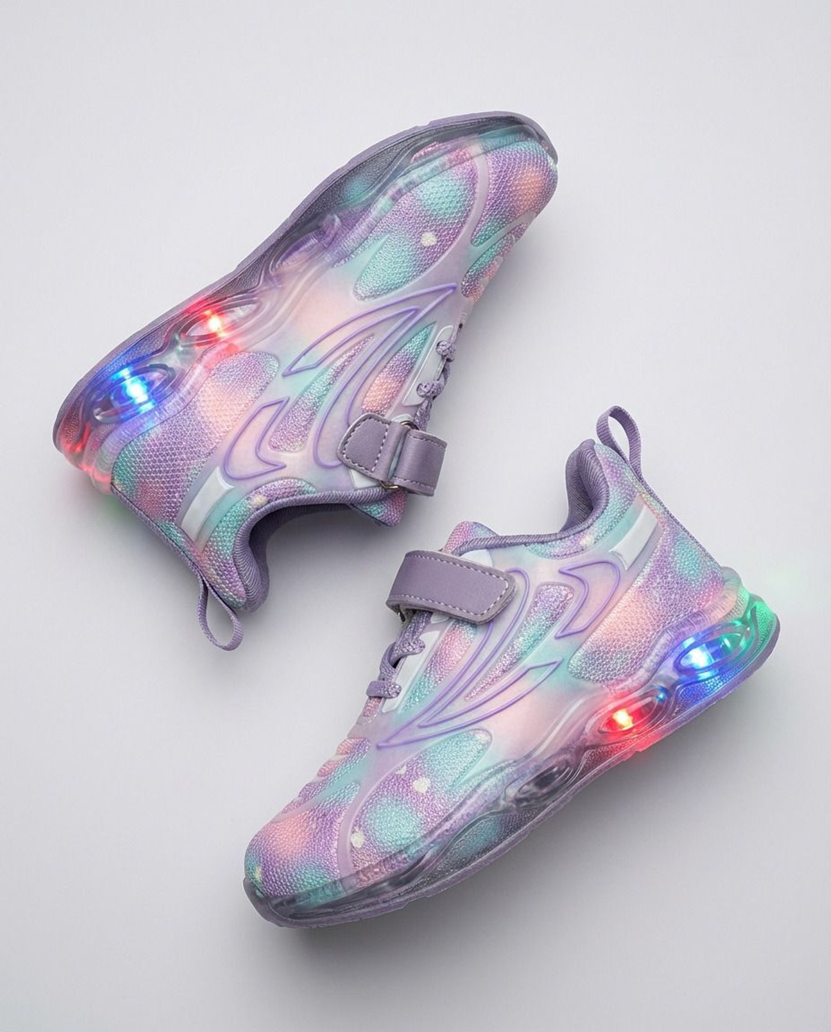 Image of Baniroma Girls Velcro LED Shoes