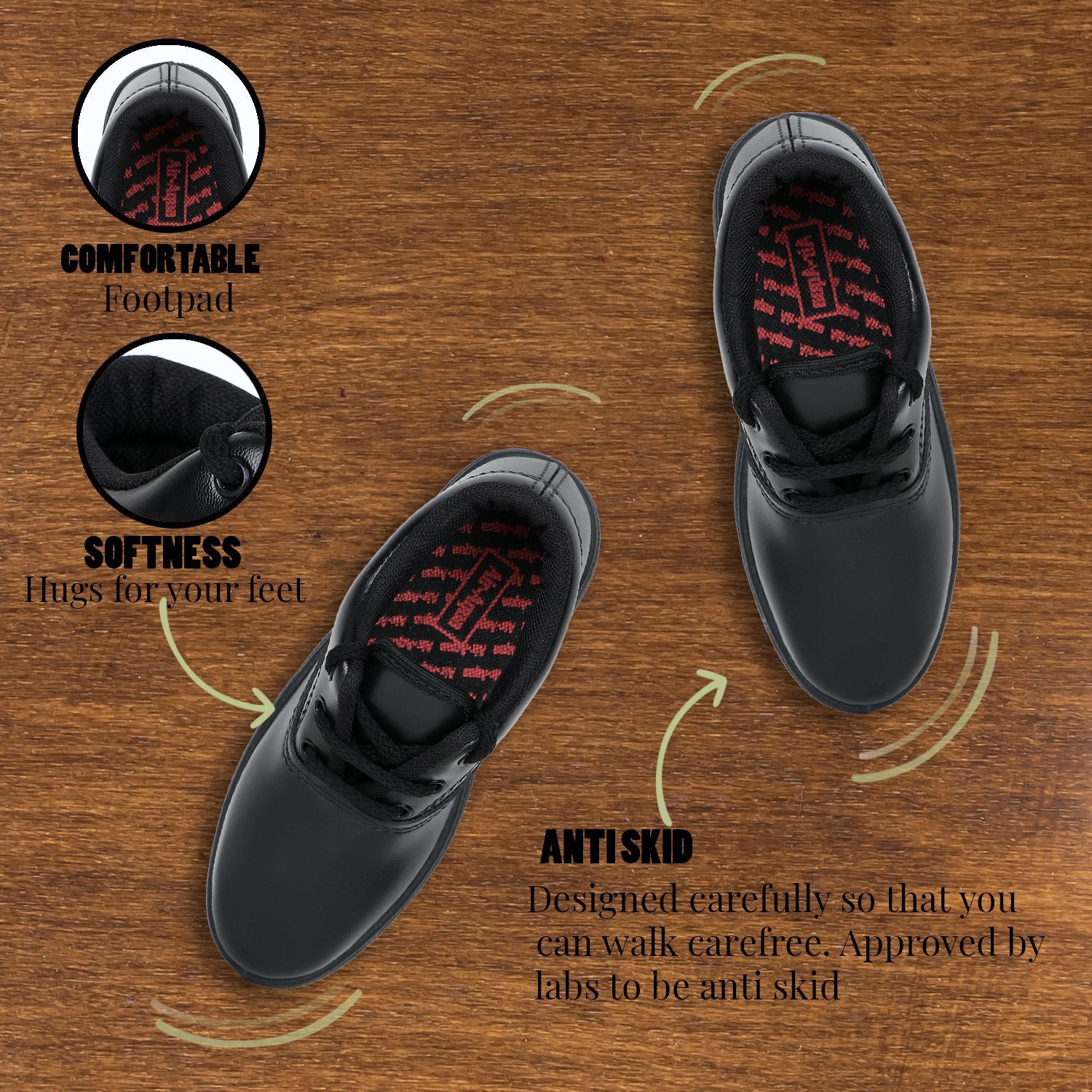 Image of airaqua Boys & Girls Slip on School Shoes