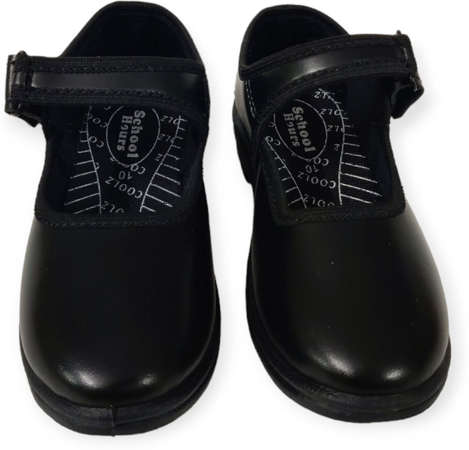 Image of school hours Girls Velcro Ballerinas